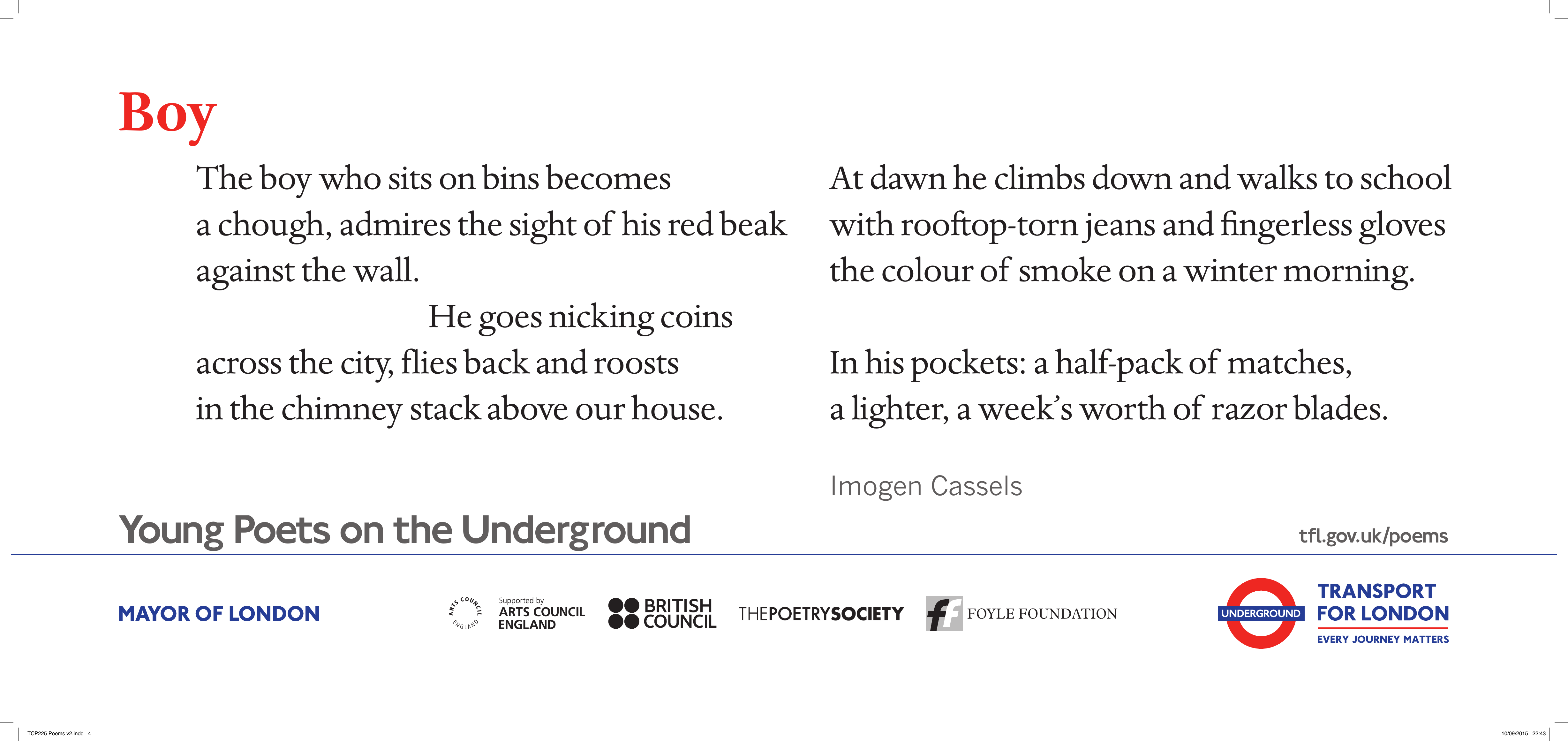 Boy Poems on the Underground