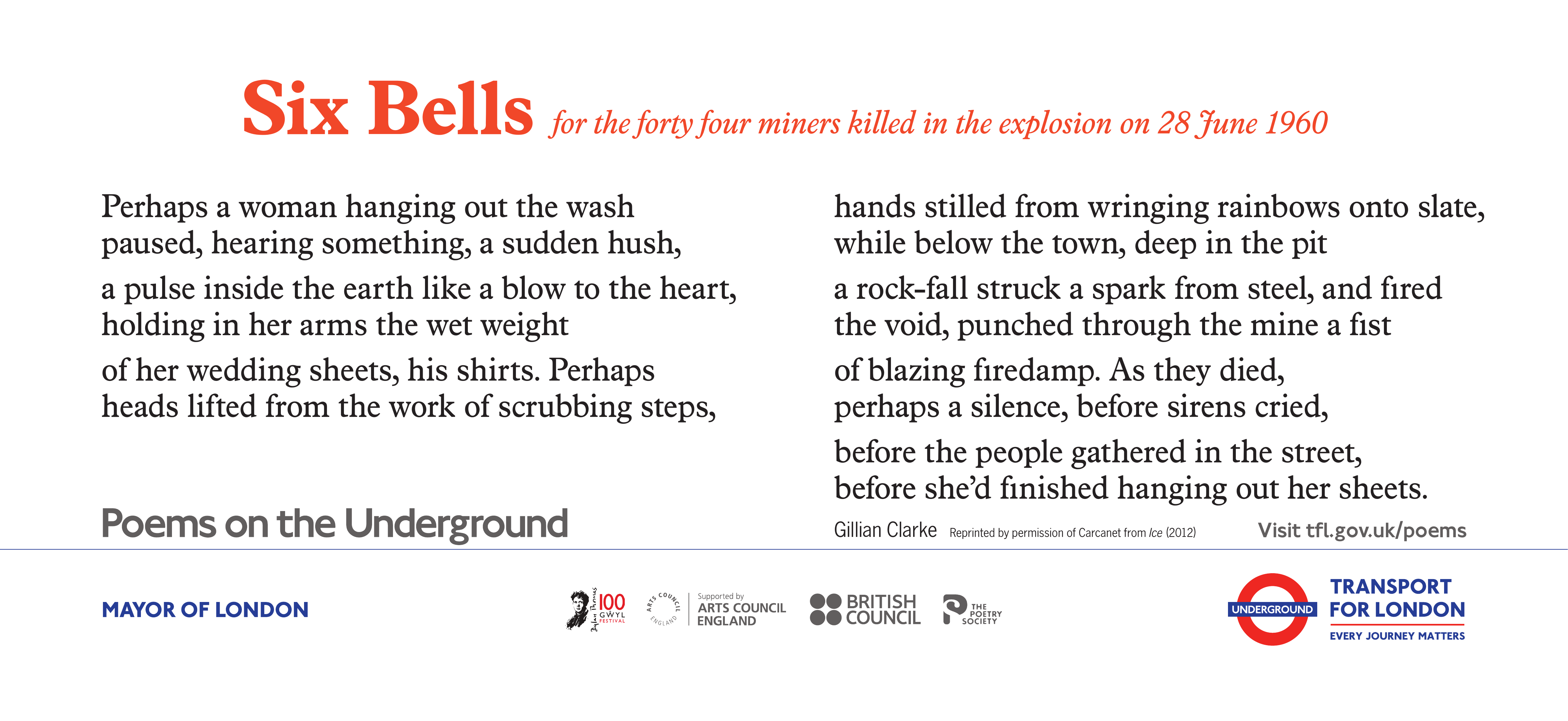 Six Bells Poems on the Underground