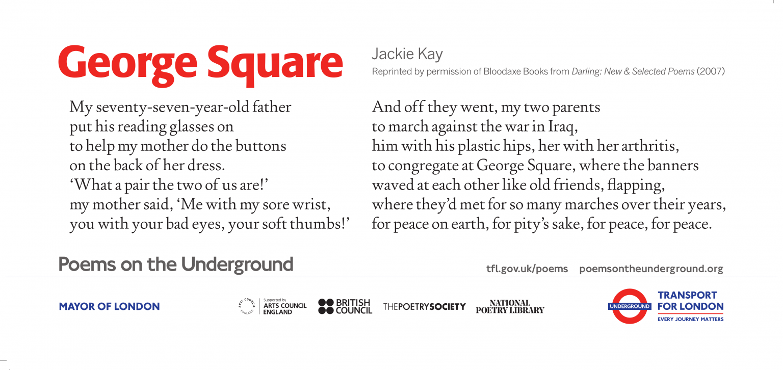 Square Poems on the Underground