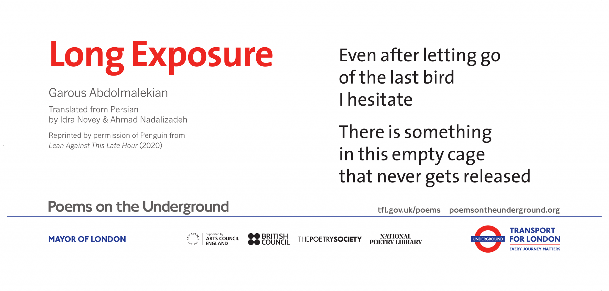Archive – Poems on the Underground